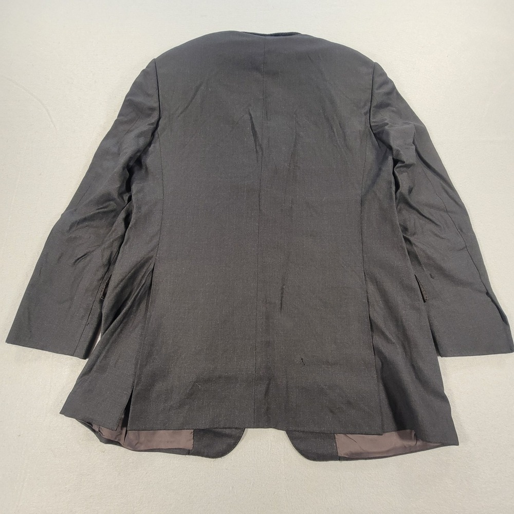 Ermenegildo Zegna Wool Blazer Charcoal Gray 3 Button Sport Coat Jacket Men's 42R - Picture 11 of 16
